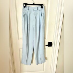 Topshop Women Pants Sz 4 Light Blue Viscose Blend High Rise Pleated Dress Pants